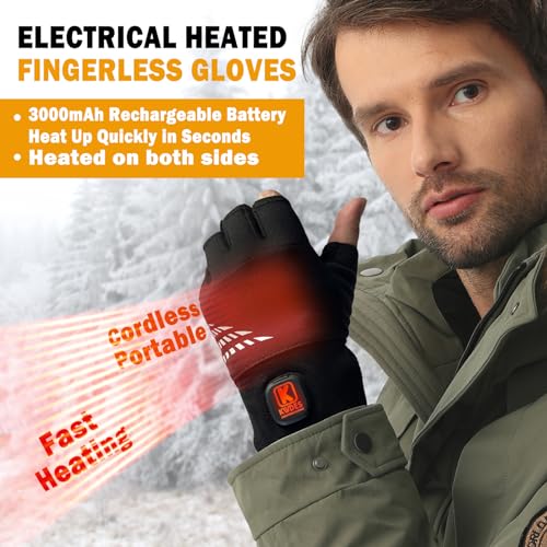 Rechargeable Heated Gloves for Winter Touchscreen Cold Protection Hand Warmers Man & Women Arthritis Relief